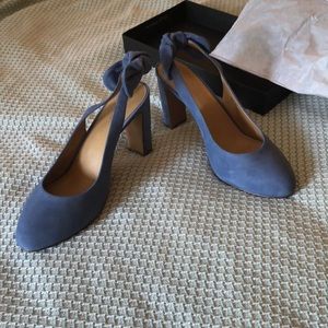 NWT Banana Republic periwinkle sling back heels